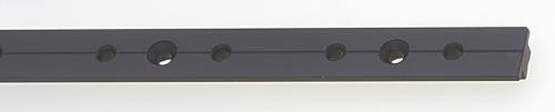 Viadana Black Anodized Aluminum Track 26mm 2m